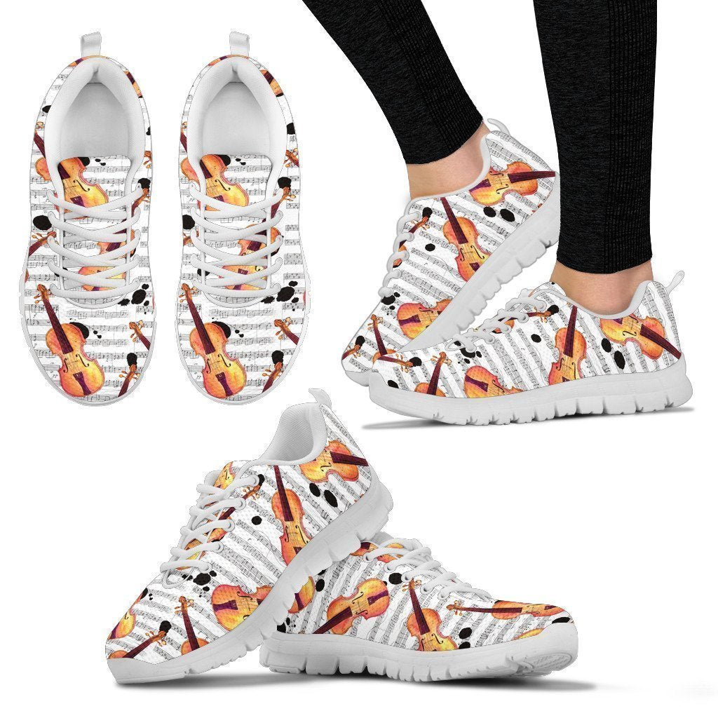Violin Women's Sneakers-6teenth World™-Women's Sneakers-US5 (EU35)-Vibe Cosy™