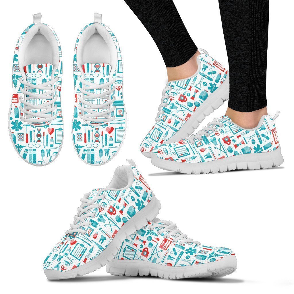 Nurse Shoes-Shoes-6teenth Outlet-Women's Sneakers - White - Nurse Shoes-US5 (EU35)-Vibe Cosy™