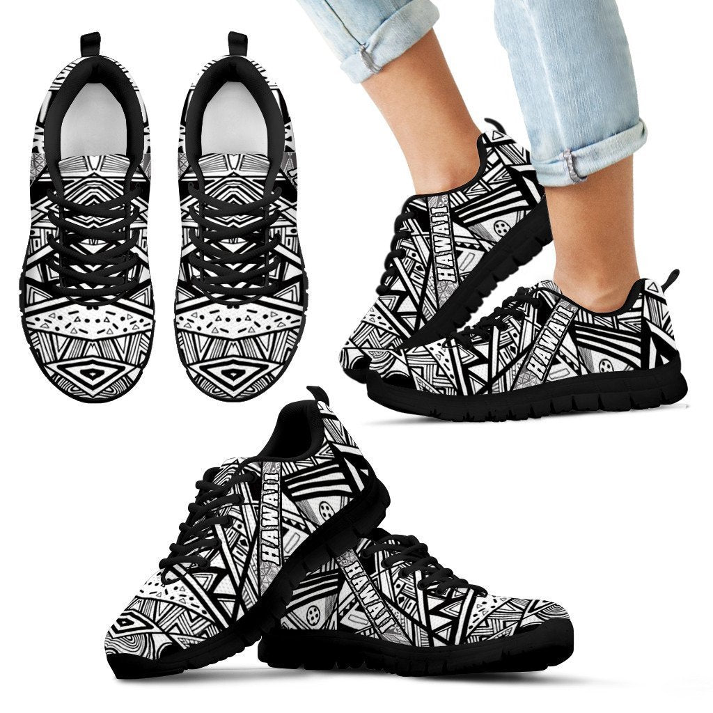 Hawaii Polynesian Sneakers 08 - AH - J9-SNEAKERS-Alohawaii-Kid's Sneakers-11 CHILD (EU28)-Black-Vibe Cosy™