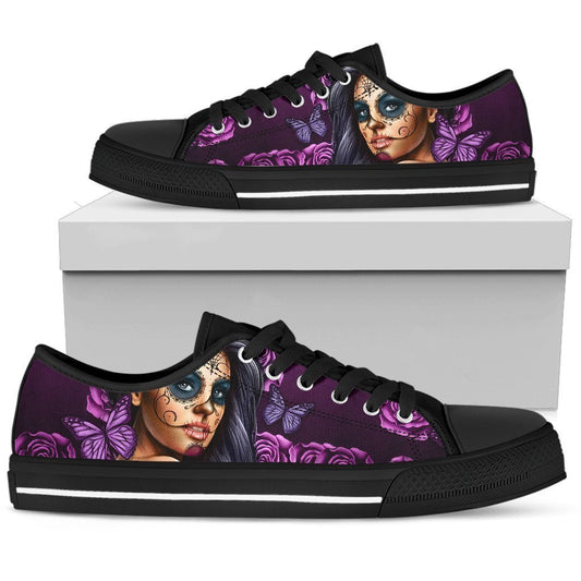 Women's Low Top Calavira Violet (Black Soles)-6teenth World™-Women's Low Top Shoe-US5.5 (EU36)-Vibe Cosy™