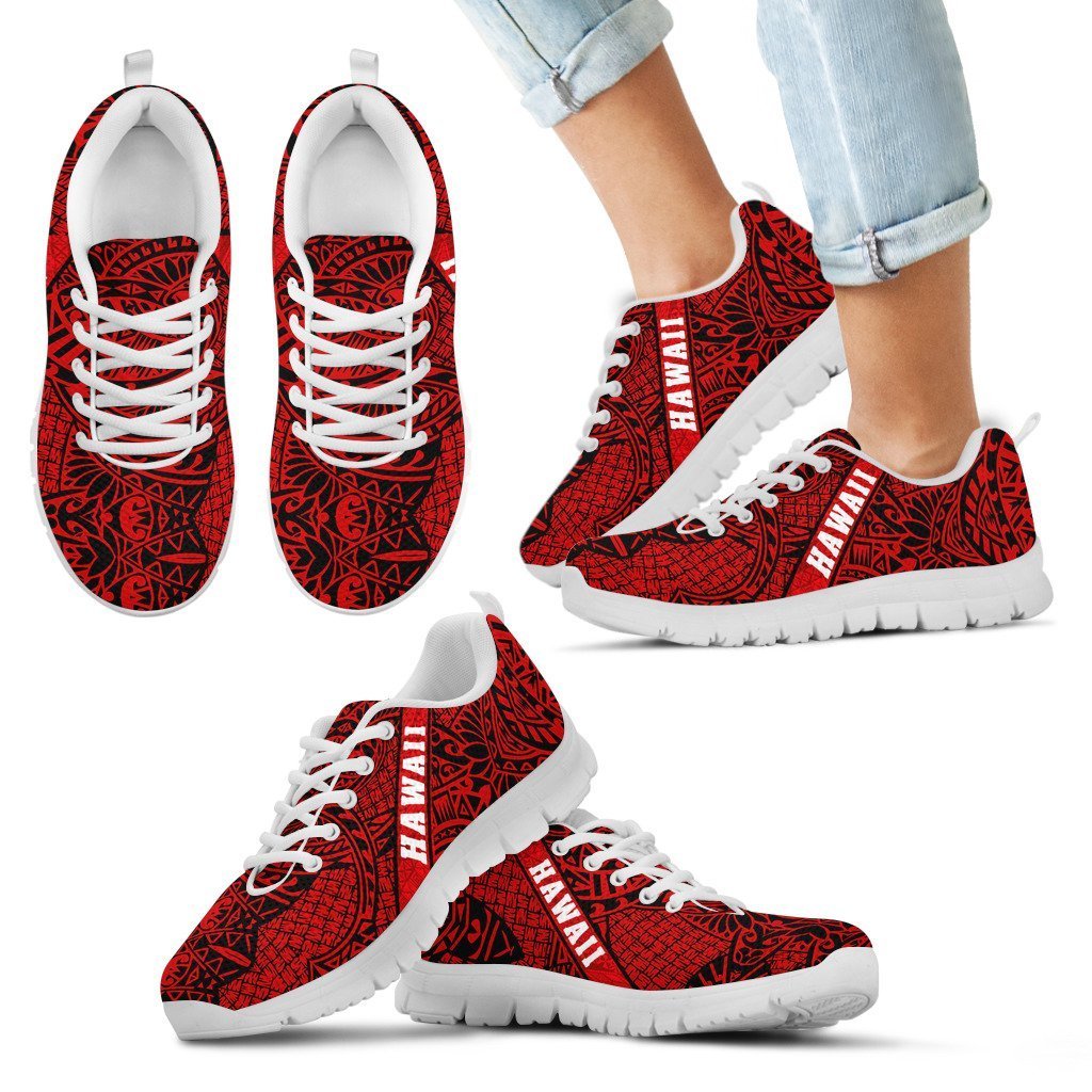 Hawaii Polynesian Sneakers 01 - AH - J9-SNEAKERS-Alohawaii-Kid's Sneakers-11 CHILD (EU28)-White-Vibe Cosy™