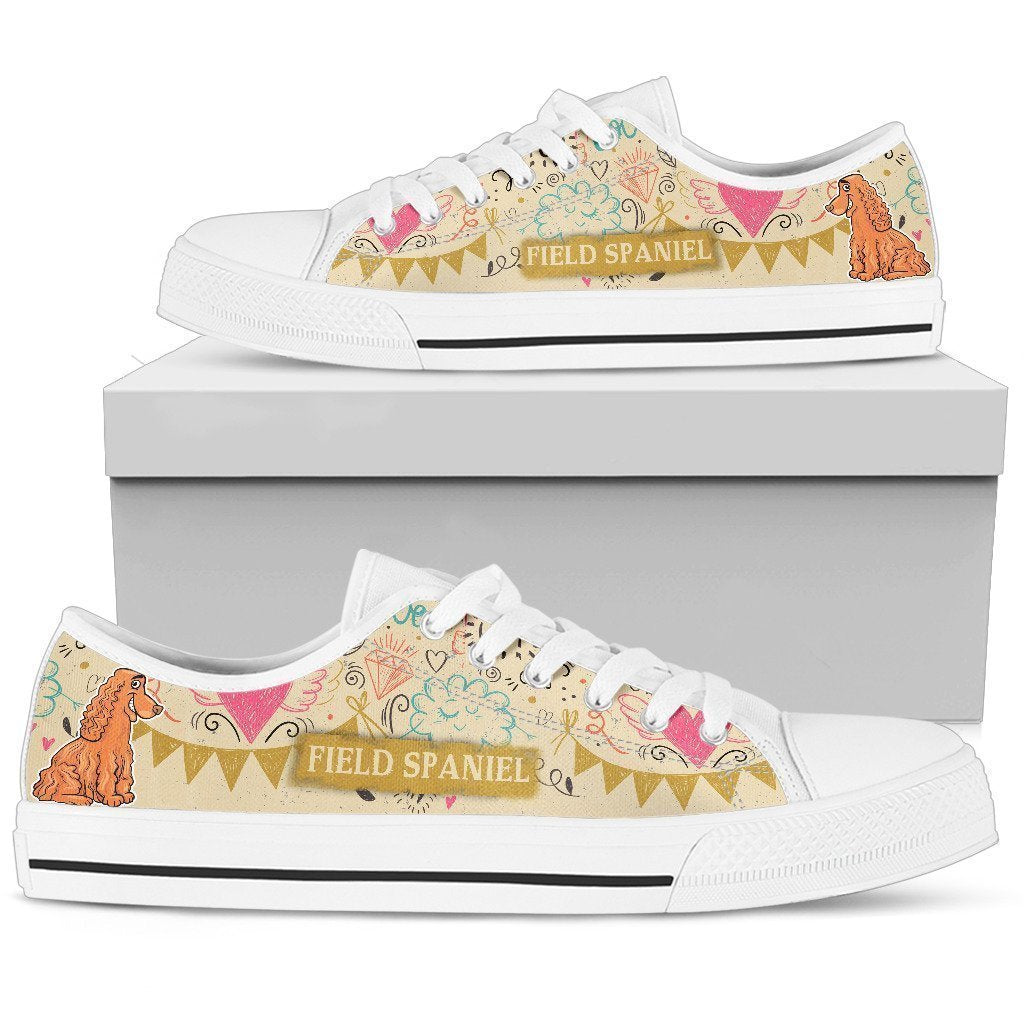 Field Spaniel Women's Low Top Shoe-6teenth World™-Women's Low Top Shoe-US5.5 (EU36)-Vibe Cosy™