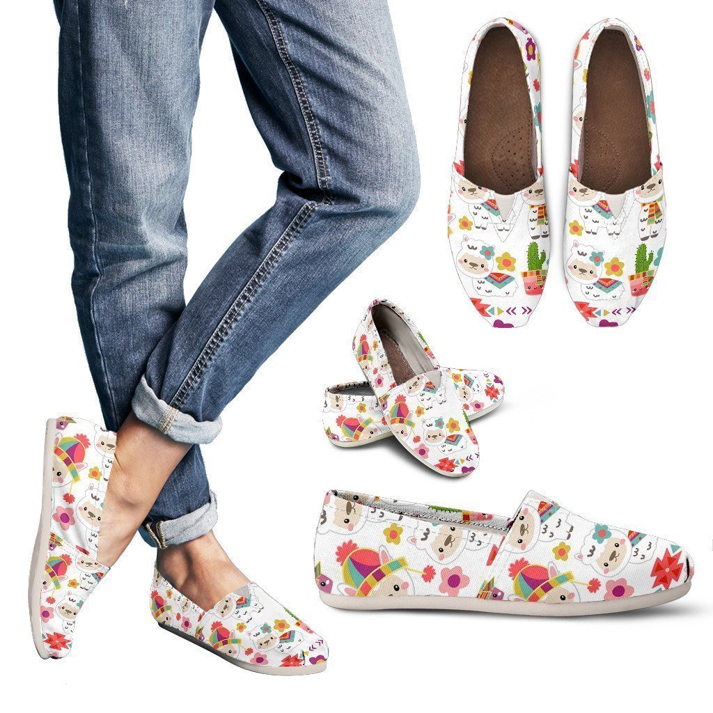 Holiday Llama Casual Shoes-6teenth World™-Women's Casual Shoes-US6 (EU36)-Vibe Cosy™
