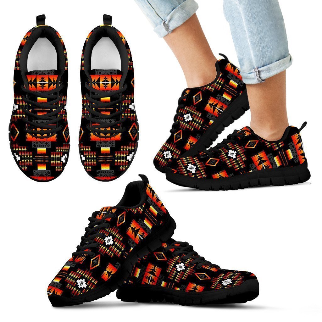 Seven Tribes Black Kid's Sneakers-6teenth World™-Kid's Sneakers-11 CHILD (EU28)-Vibe Cosy™
