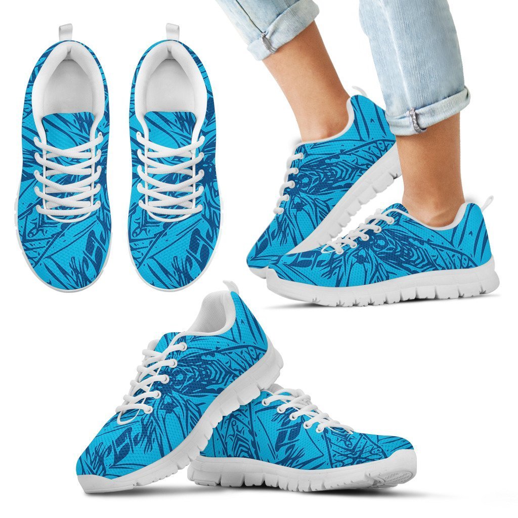 Poly Tribal Sneakers 10 - AH - J9-SNEAKERS-Alohawaii-Kid's Sneakers-11 CHILD (EU28)-White-Vibe Cosy™