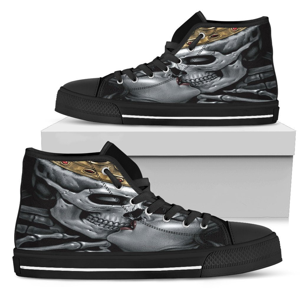 King and Queen Women's High Top Shoe-6teenth Outlet-Womens High Top - Black - King and Queen Women's High Top Shoe black-US5.5 (EU36)-Vibe Cosy™