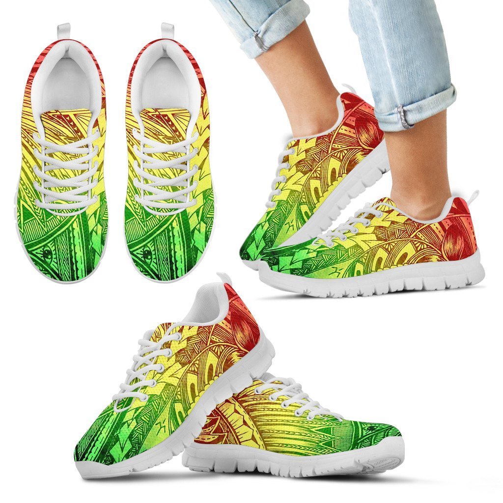 Poly Tribal Sneakers 17 - AH - J9-SNEAKERS-Alohawaii-Kid's Sneakers-11 CHILD (EU28)-White-Vibe Cosy™