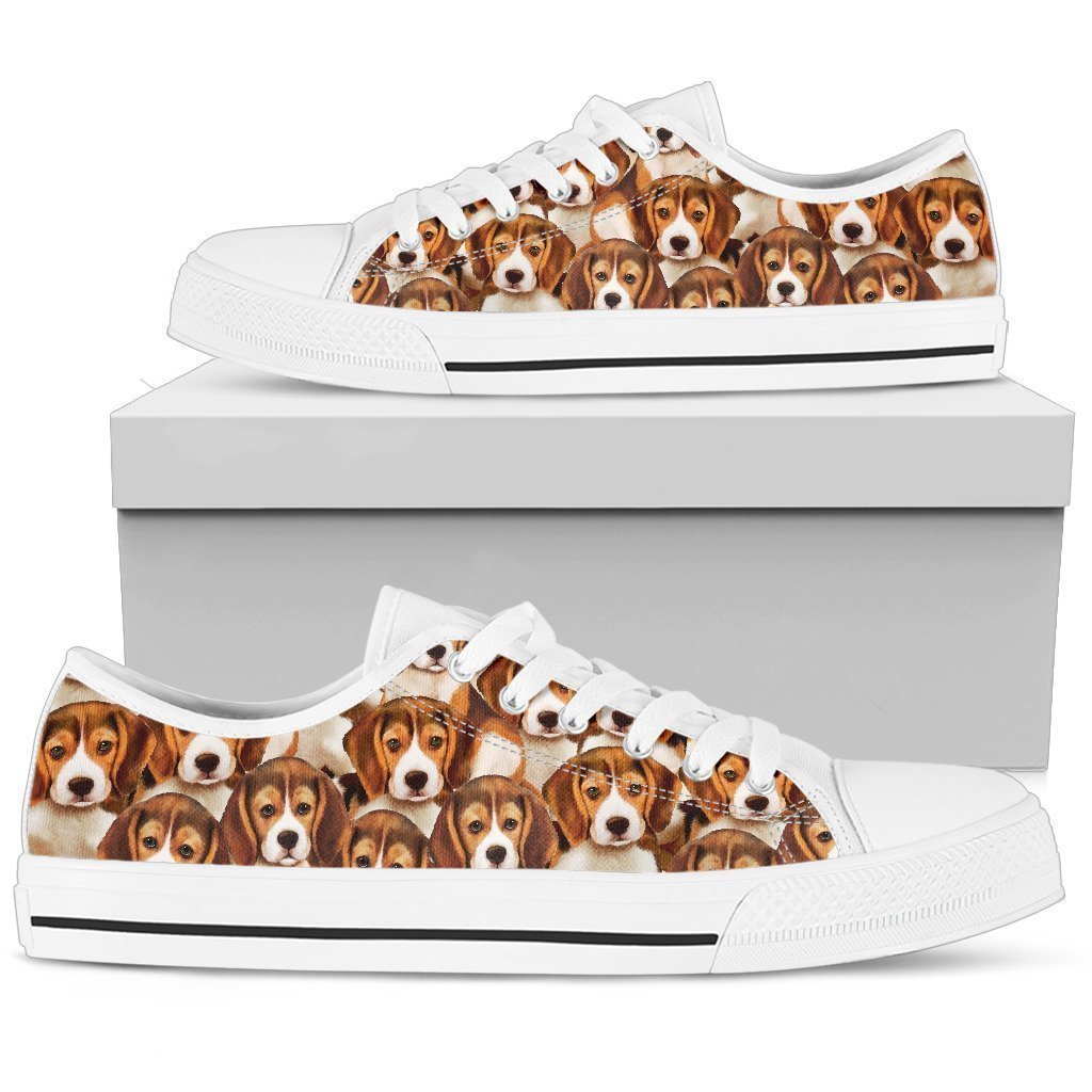 Beagle Women's Low Top Shoe-6teenth World™-Women's Low Top Shoe-US5.5 (EU36)-Vibe Cosy™