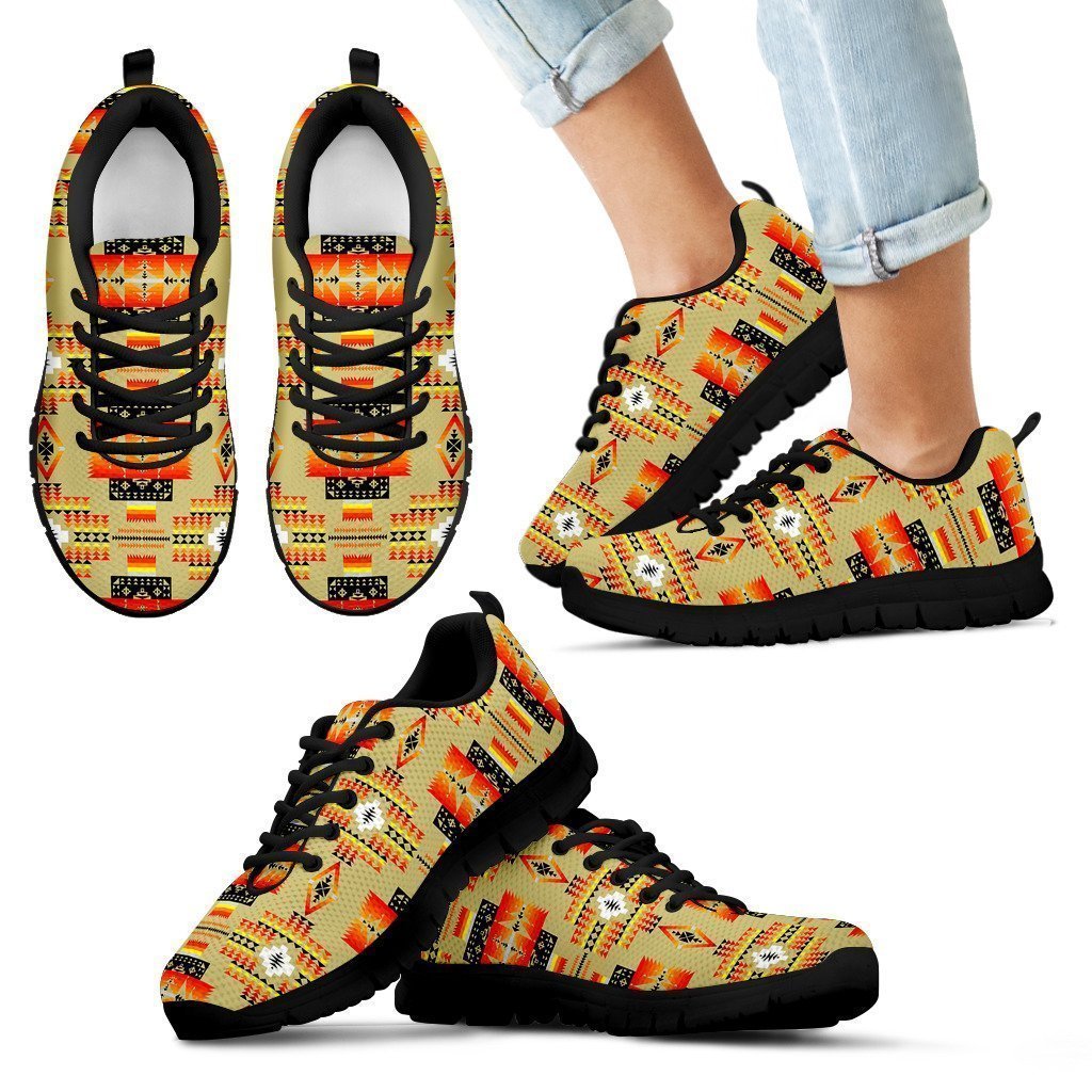 Seven Tribes Tan Kid's Sneakers-6teenth World™-Kid's Sneakers-11 CHILD (EU28)-Vibe Cosy™