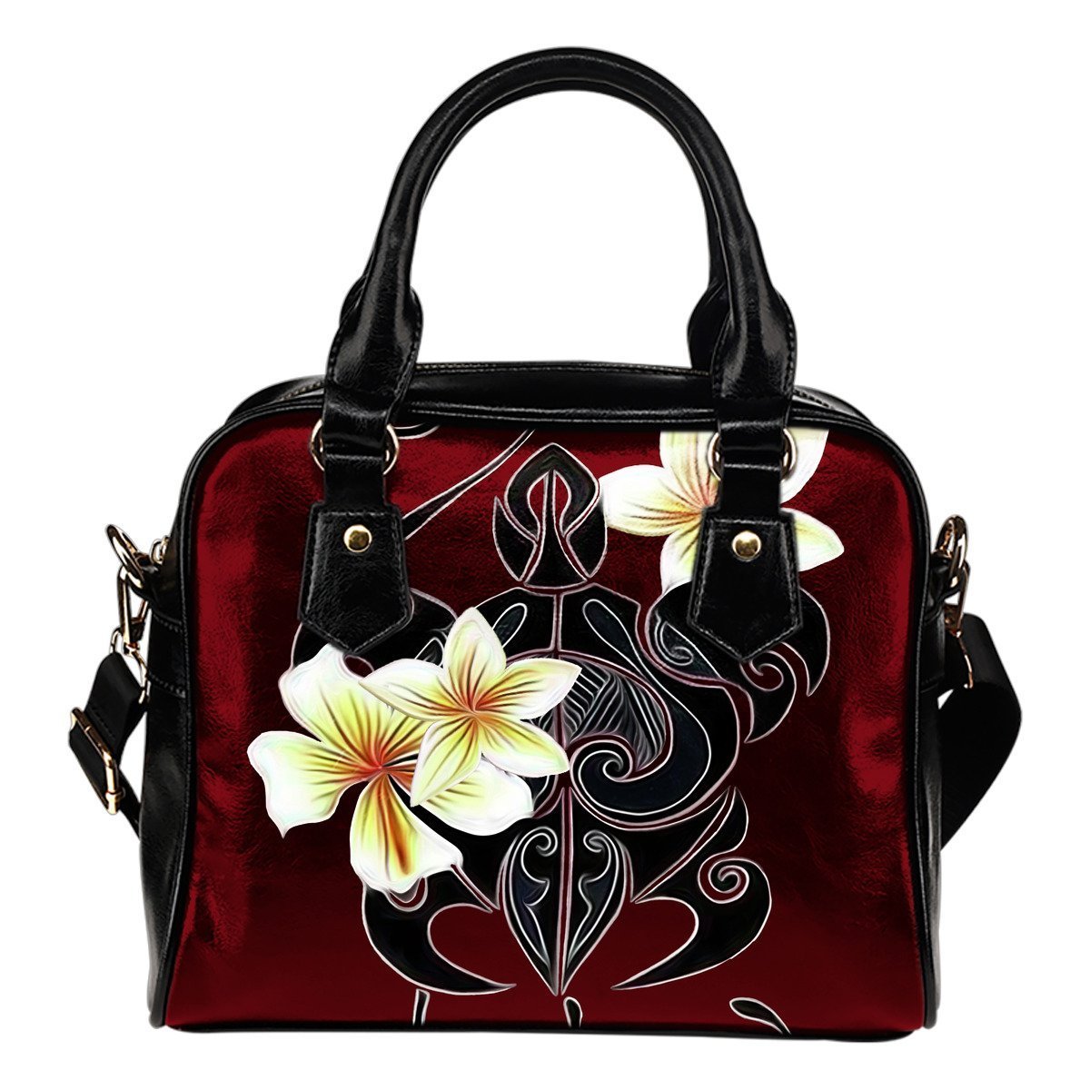 Turtle Shoulder Handbag 03 - AH-SHOULDER HANDBAGS-Alohawaii-Shoulder Handbag-Black-PU leather-Vibe Cosy™