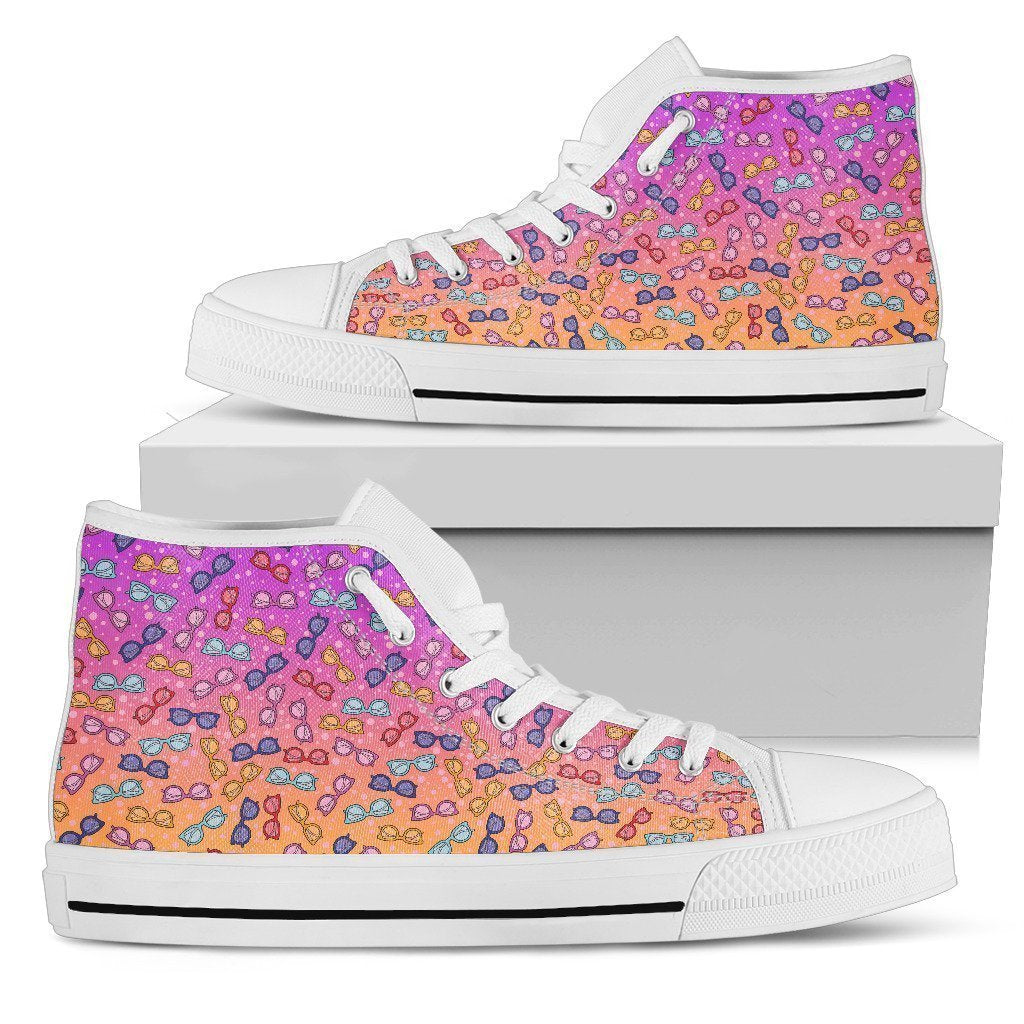 Eyeglass High Top Shoe-6teenth World™-Women's High Top Shoe-US5.5 (EU36)-Vibe Cosy™