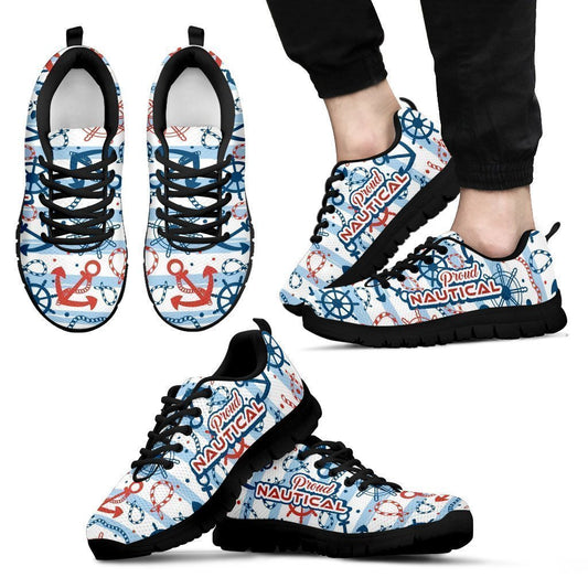 Nautical Sneakers Men's Sneakers-6teenth World™-Men's Sneakers-US5 (EU38)-Vibe Cosy™