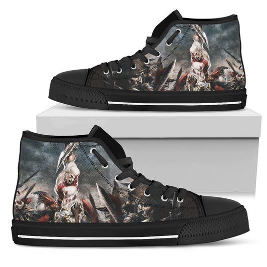 God of War-Shoes-6teenth Outlet-Mens High Top - Black - God of War-US5 (EU38)-Vibe Cosy™