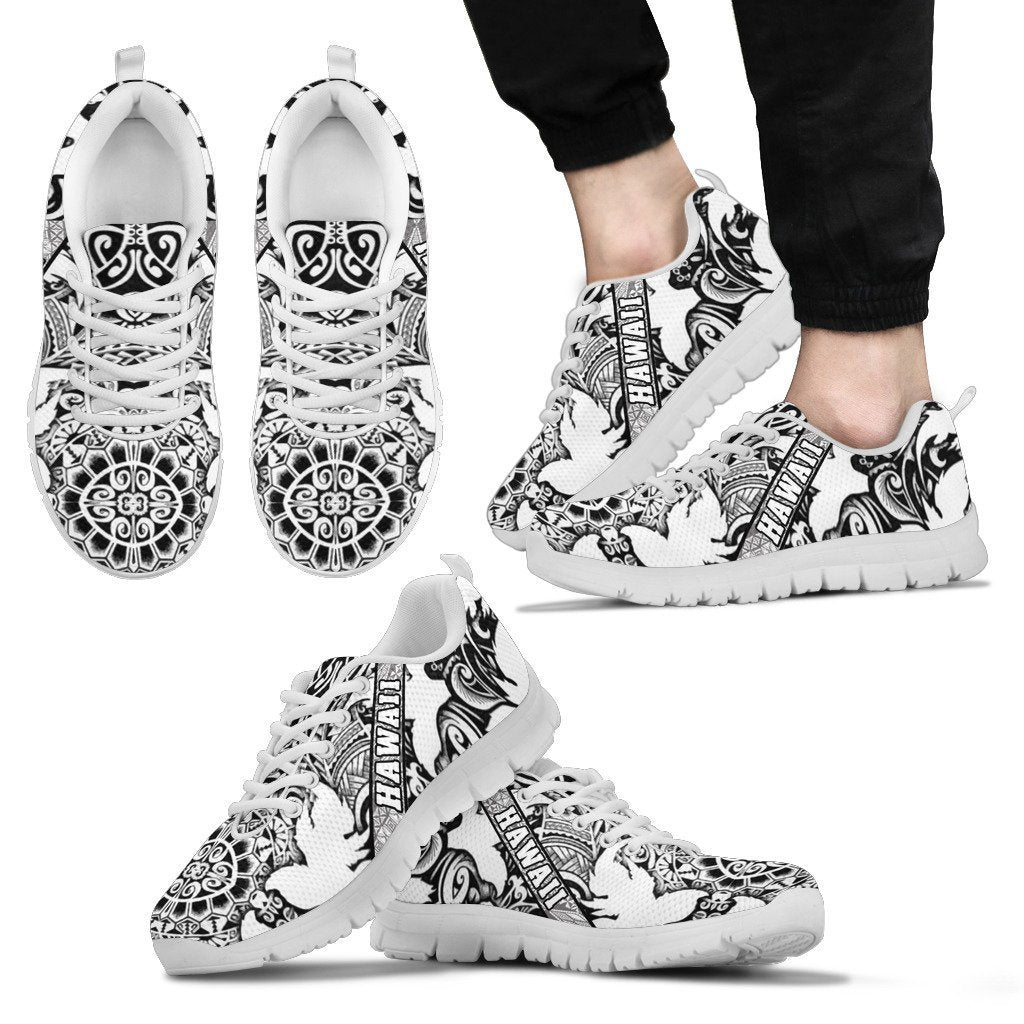 Hawaii Polynesian Sneakers 07 - AH - J9-SNEAKERS-Alohawaii-Men's Sneakers-US5 (EU38)-White-Vibe Cosy™