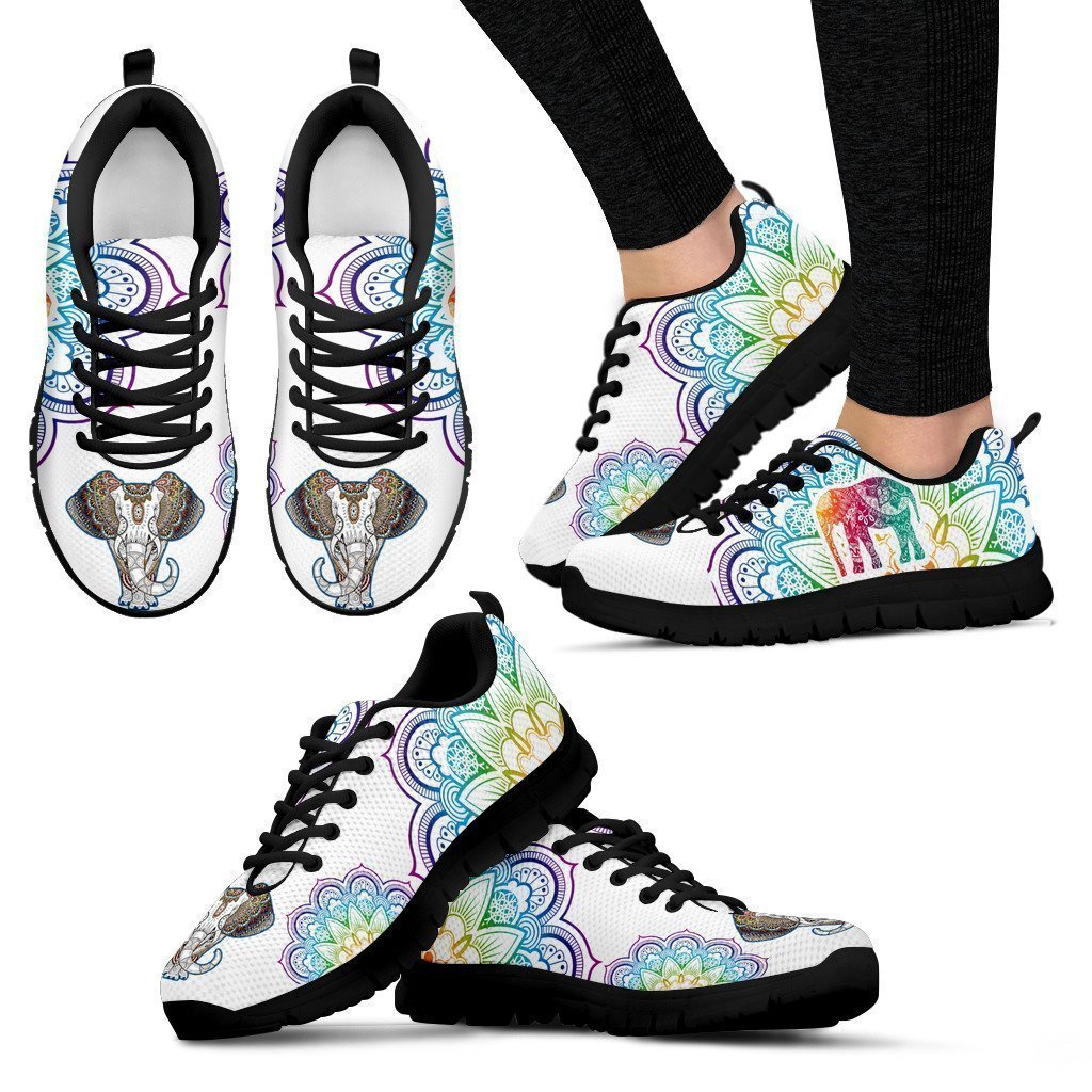 Elephant Art Sneaker (Limited Edition)-Ocean Gadget™-Black-US5 (EU35)-Vibe Cosy™