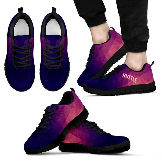 Hustle Abstract Men's Sneakers Black-6teenth World™-Men's Sneakers-US5 (EU38)-Vibe Cosy™