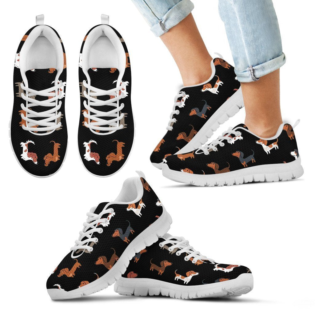 Dachshund Lover Sneaker - Kid's Sneakers-6teenth World™-Kid's Sneakers-11 CHILD (EU28)-Vibe Cosy™