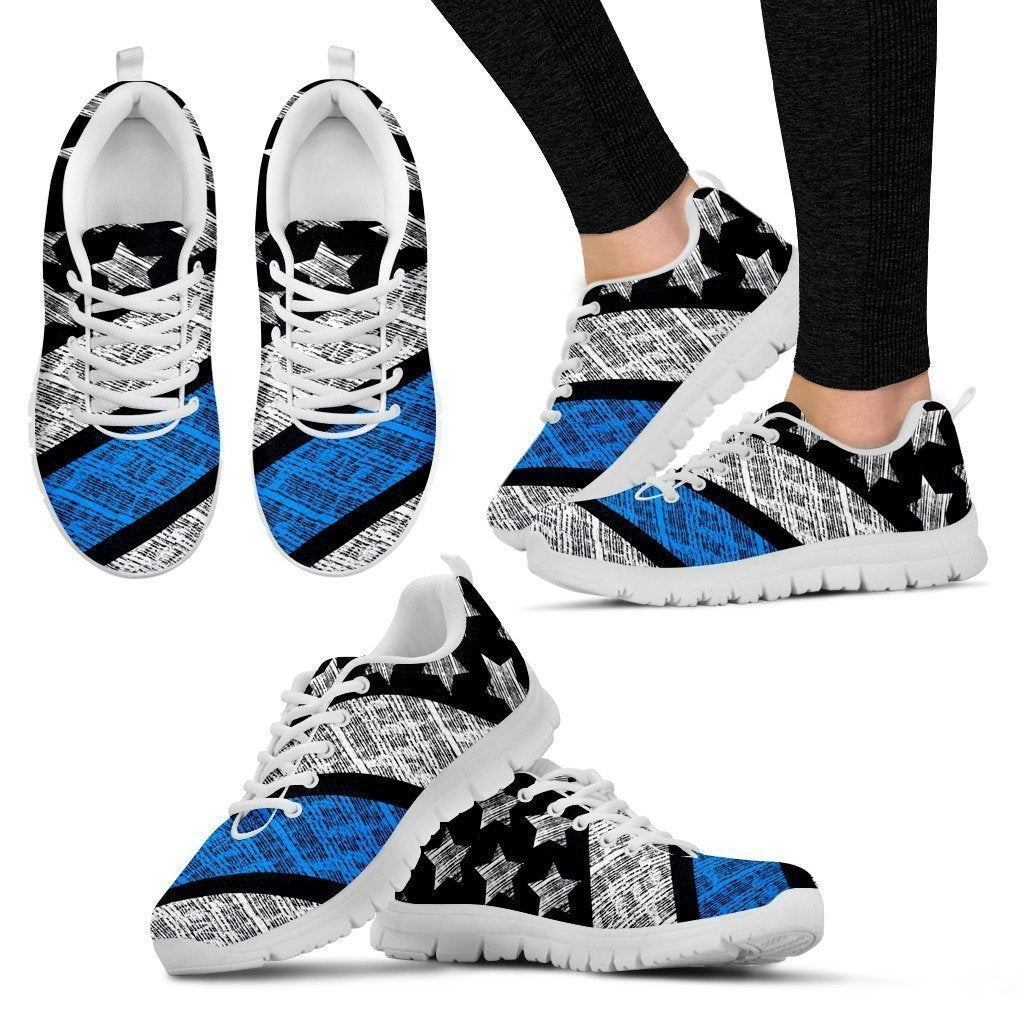 Blue Lives Matter Women's Sneakers-6teenth World™-Women's Sneakers-US5 (EU35)-Vibe Cosy™