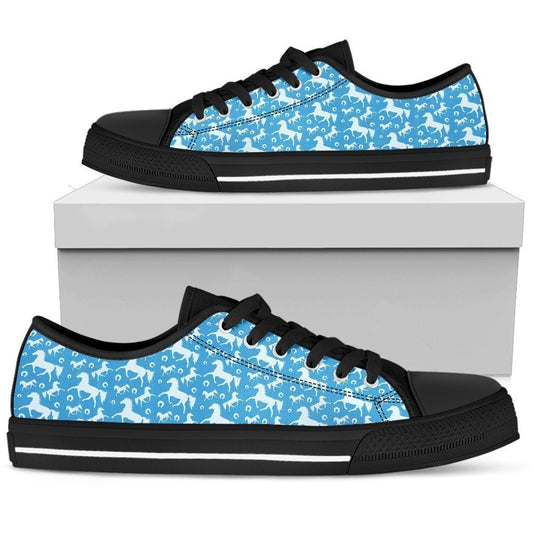 Blue Women's Low Top Shoe-6teenth World™-Women's Low Top Shoe-US5.5 (EU36)-Vibe Cosy™
