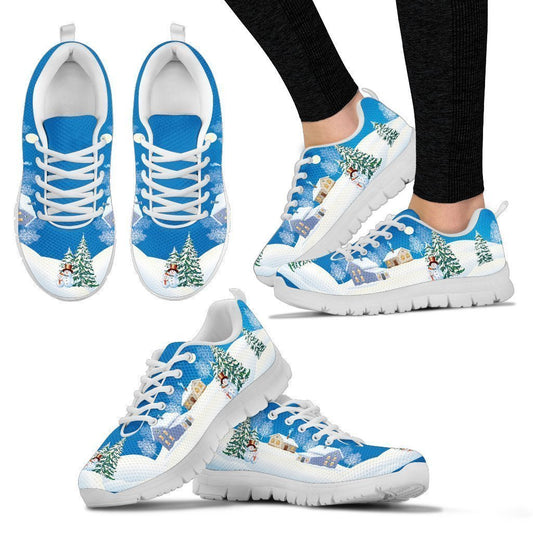 White Christmas Women's Sneakers-6teenth World™-Women's Sneakers-US5 (EU35)-Vibe Cosy™