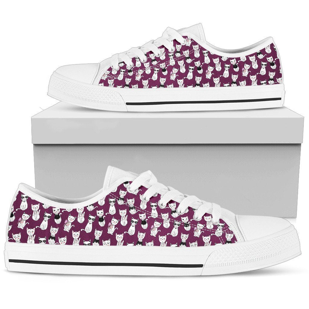 Cat Women's Low Top Shoe-6teenth World™-Women's Low Top Shoe-US5.5 (EU36)-Vibe Cosy™