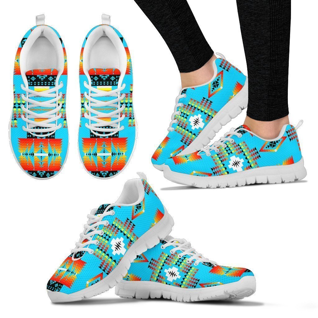 Seven Tribes Turquoise Women's Sneakers-6teenth World™-Women's Sneakers-US5 (EU35)-Vibe Cosy™