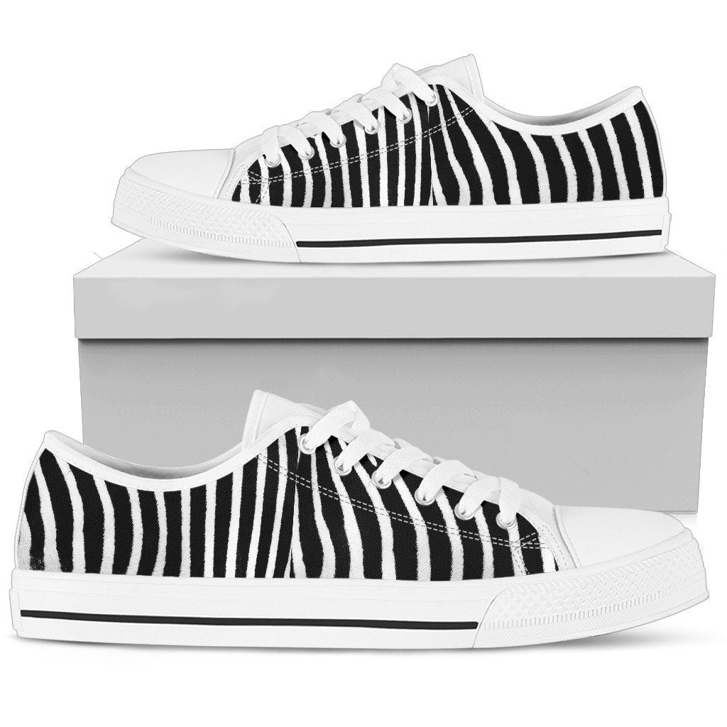 Zebra Print Low Top-6teenth World™-Men's Low Top Shoe-US5 (EU38)-Vibe Cosy™