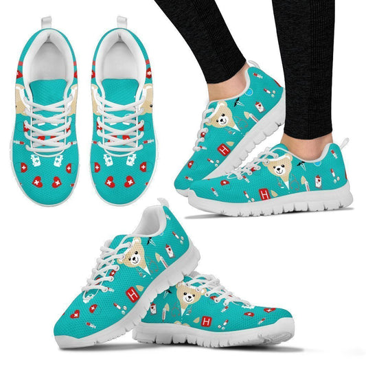 Blue Bear Nurse Women's Sneakers-6teenth World™-Women's Sneakers-US5 (EU35)-Vibe Cosy™