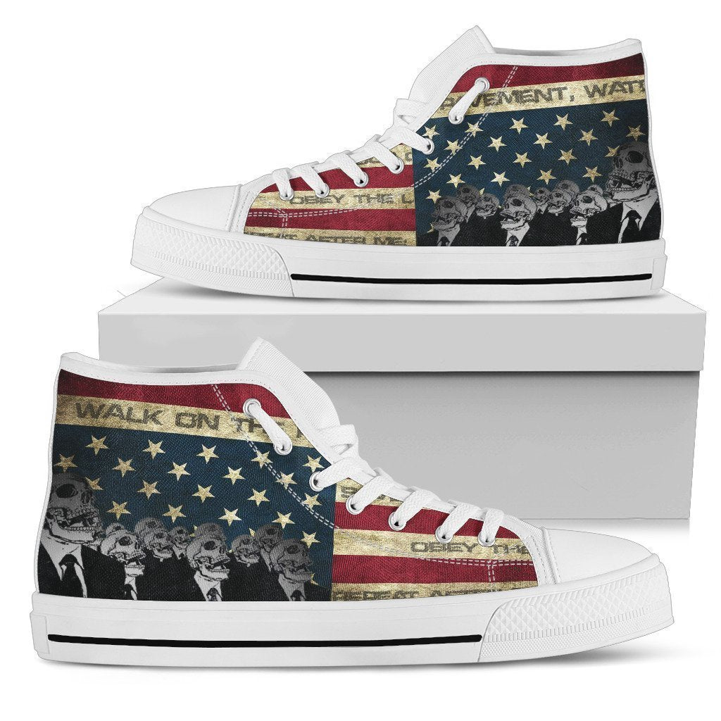 Walk on the ravement-Shoes-6teenth Outlet-Mens High Top - White - Walk on the ravement-US5 (EU38)-Vibe Cosy™