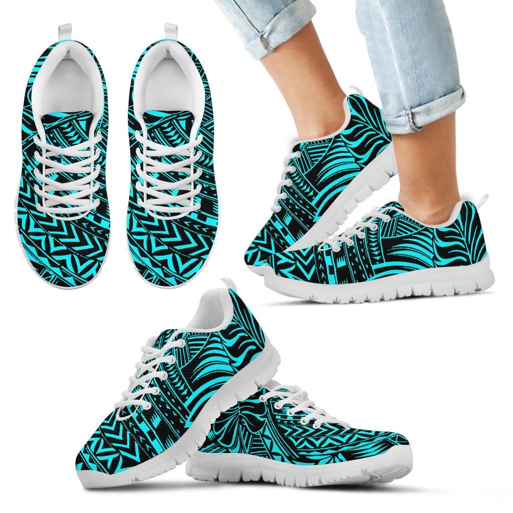 Poly Tribal Sneakers 21 - AH - J9-SNEAKERS-Alohawaii-Kid's Sneakers-11 CHILD (EU28)-White-Vibe Cosy™
