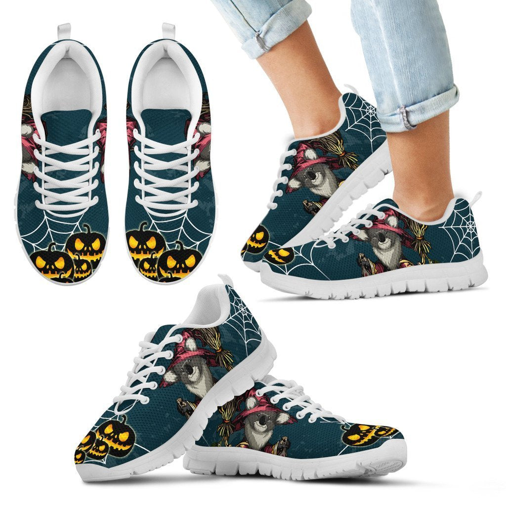Australia shoes- Koala in halloween sneakers NN8-SNEAKERS-HP Arts-Kid's Sneakers - White - Australia shoes- Koala in halloween kid's sneakers women white NN8-11 CHILD (EU28)-Vibe Cosy™