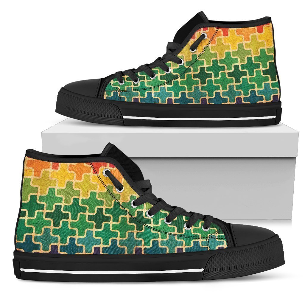 Autism Shoes-Shoes-6teenth Outlet-Mens High Top - Black - Autism Shoes-US5 (EU38)-Vibe Cosy™