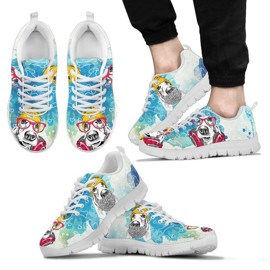 Basset Hound Men's Sneakers-6teenth World™-Men's Sneakers-US5 (EU38)-Vibe Cosy™