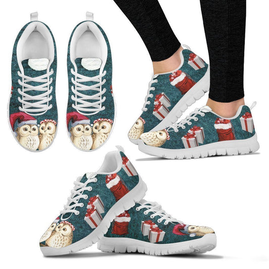 White Wise Owl Women's Sneakers-6teenth World™-Women's Sneakers-US5 (EU35)-Vibe Cosy™