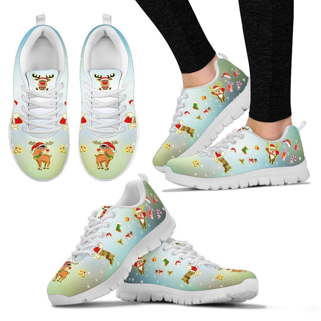 Christmas Deer Women's Sneakers-6teenth World™-Women's Sneakers-US5 (EU35)-Vibe Cosy™