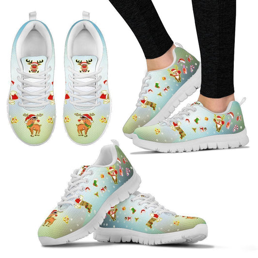 Christmas Deer Women's Sneakers-6teenth World™-Women's Sneakers-US5 (EU35)-Vibe Cosy™