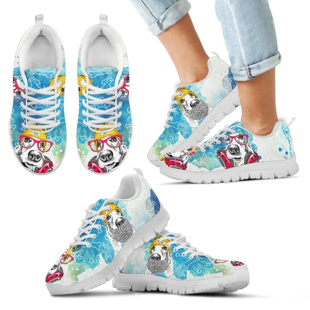 Basset Hound Kid's Sneakers-6teenth World™-Kid's Sneakers-11 CHILD (EU28)-Vibe Cosy™