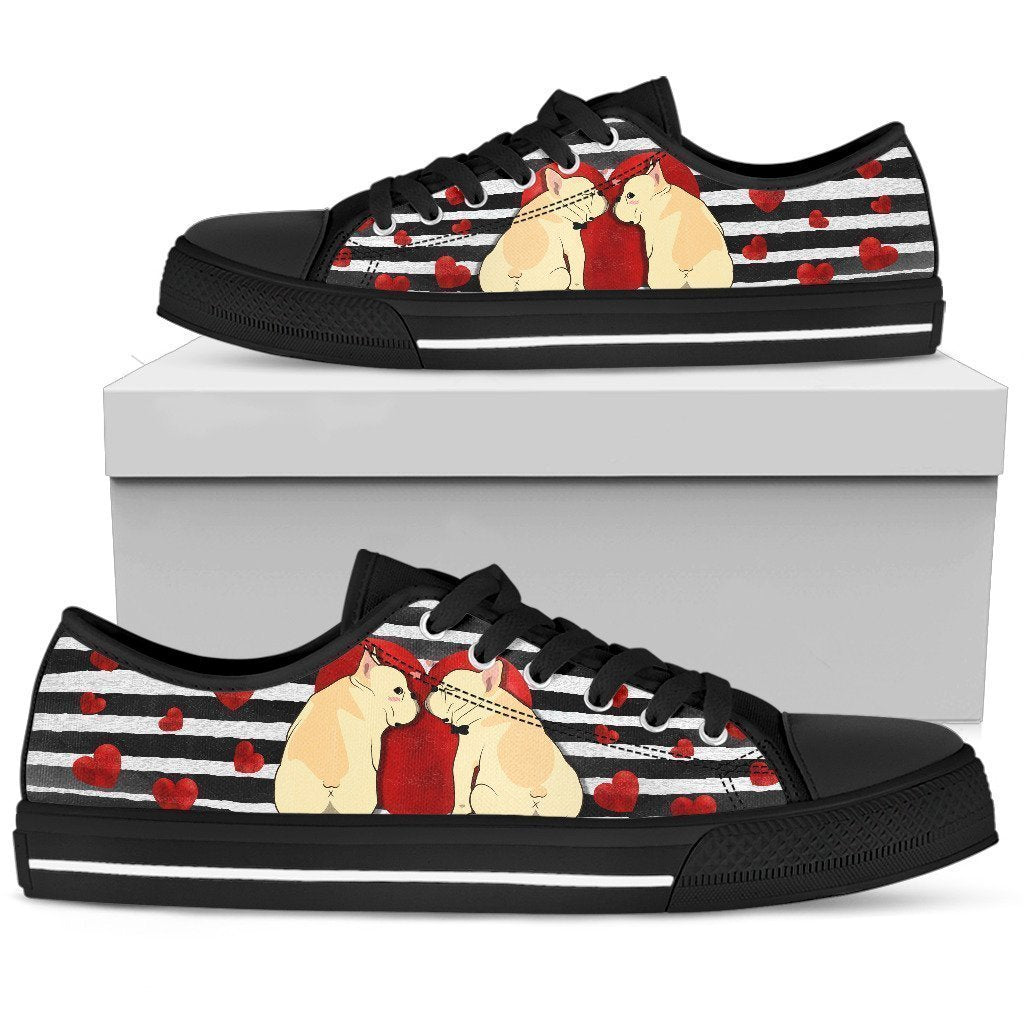 French Bulldog Women's Low Top Shoe-6teenth World™-Women's Low Top Shoe-US5.5 (EU36)-Vibe Cosy™