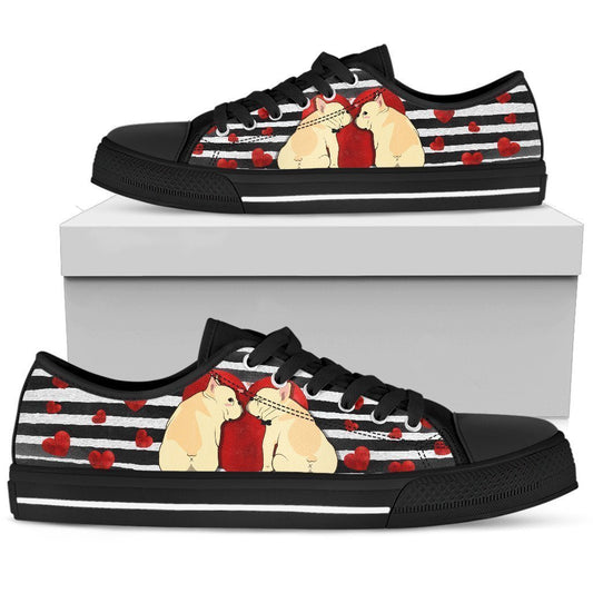 French Bulldog Women's Low Top Shoe-6teenth World™-Women's Low Top Shoe-US5.5 (EU36)-Vibe Cosy™