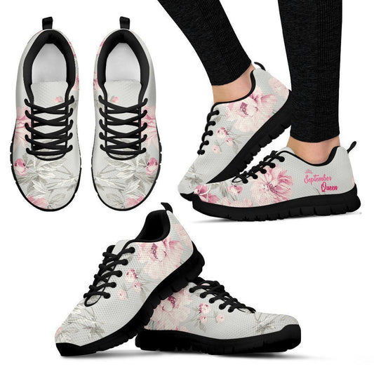 SEPTEMBER QUEEN FLORAL SNEAKER-Ocean Gadget™-Women's Sneakers - Black Sole-US5 (EU35)-Vibe Cosy™