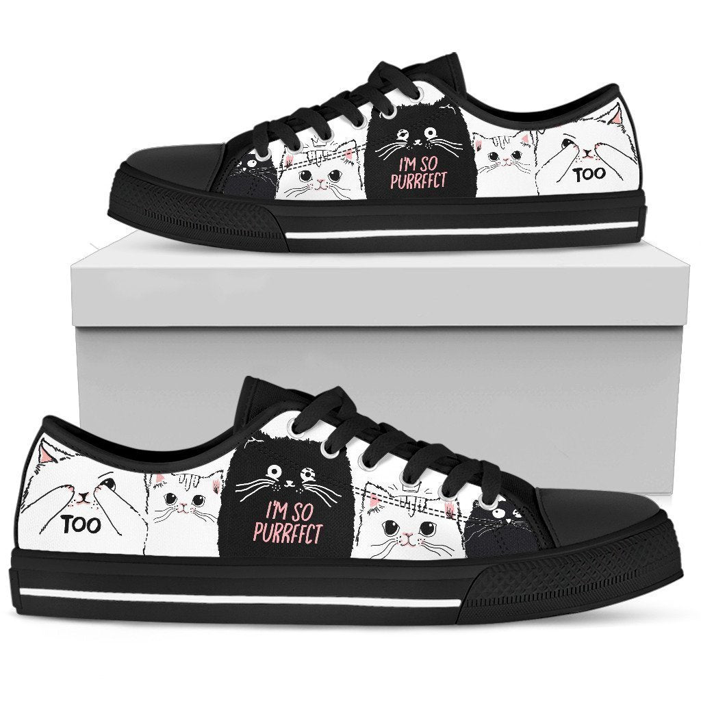 Cat Women's Low Top Shoe-6teenth World™-Women's Low Top Shoe-US5.5 (EU36)-Vibe Cosy™