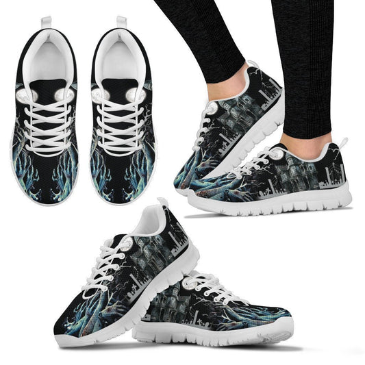Haunted House Sneakers - White-6teenth World™-Women's Sneakers-US5 (EU35)-Vibe Cosy™