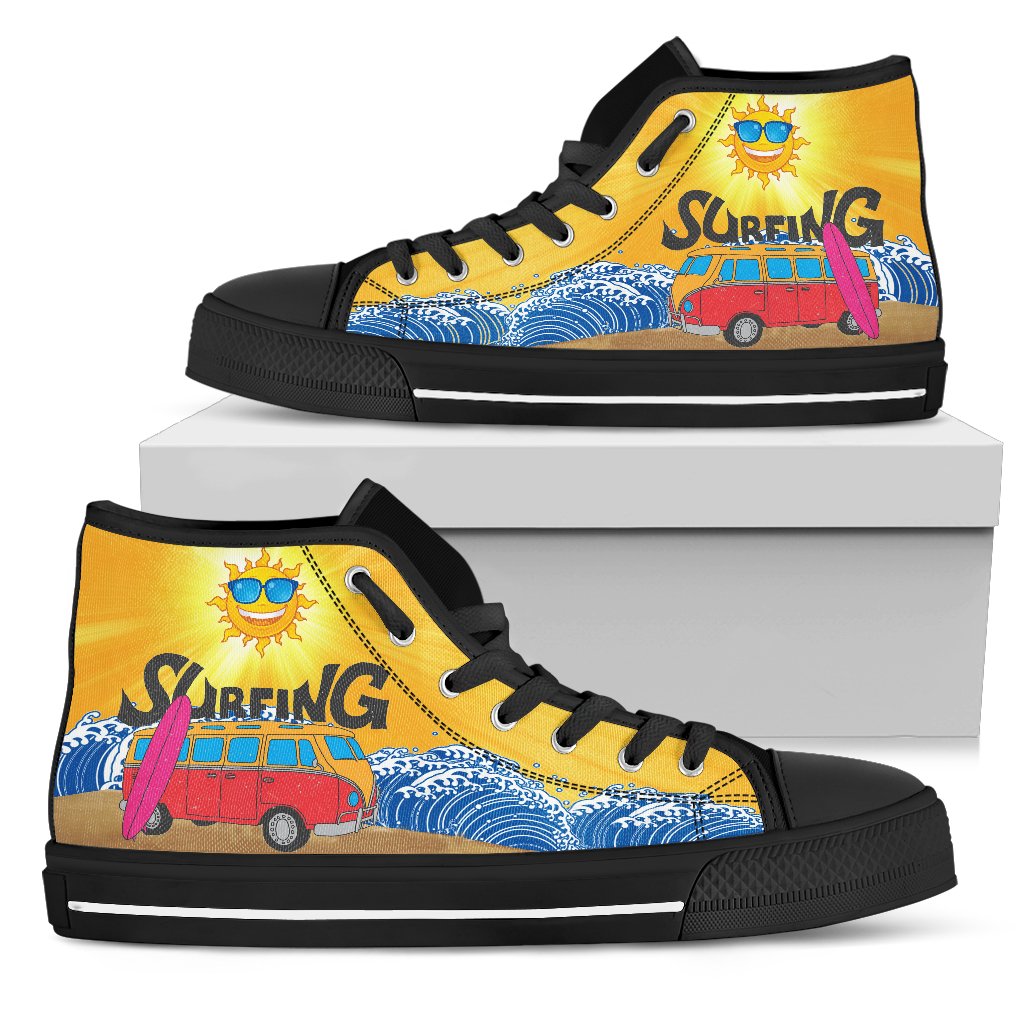 Donna Sneakers Alte - Nero-Amaze Style™-Womens High Top - Donna Sneakers Alte - Nero-US5.5 (EU36)-Vibe Cosy™