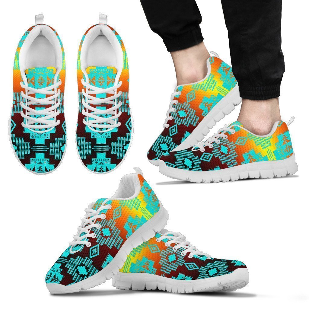 Horizon Turquoise Men's Sneakers-6teenth World™-Men's Sneakers-US5 (EU38)-Vibe Cosy™