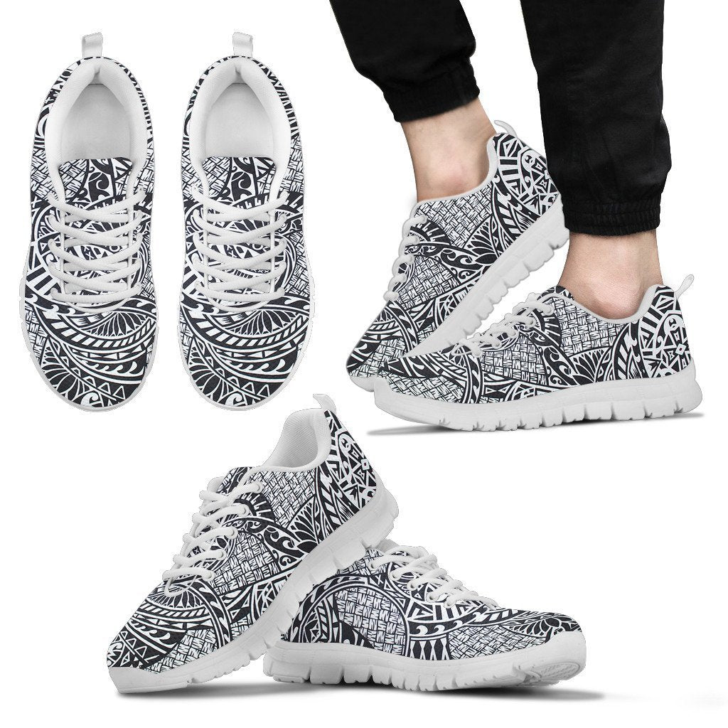 Poly Tribal Sneakers 16 - AH - J9-SNEAKERS-Alohawaii-Men's Sneakers-US5 (EU38)-White-Vibe Cosy™