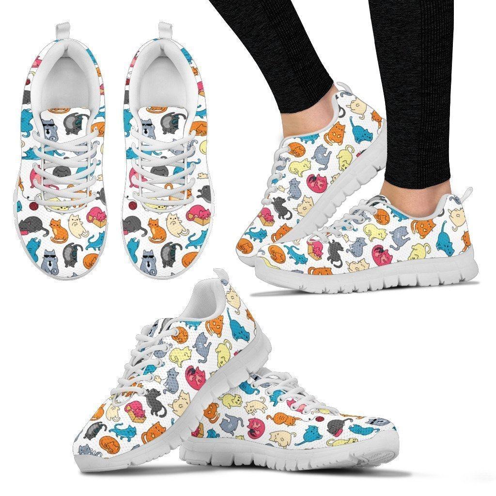 Cats Women's Sneakers-6teenth World™-Women's Sneakers-US5 (EU35)-Vibe Cosy™