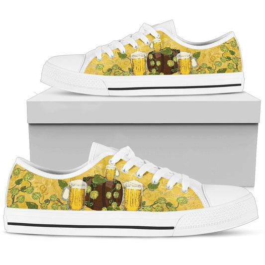Beer Women's Low Top Shoe-6teenth World™-Women's Low Top Shoe-US5.5 (EU36)-Vibe Cosy™