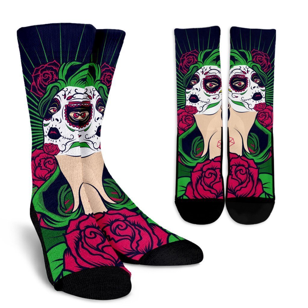 Sugar Socks-socks-6teenth Outlet-Crew Socks - White - Sugar Socks-Small/Medium-Vibe Cosy™