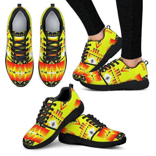 Seven Tribes Yellow Sopo Women's Athletic Sneakers-6teenth World™-Women's Athletic Sneakers-US5 (EU35)-Vibe Cosy™