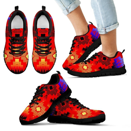Seven Tribes Double Horizon Red Sopo Kid's Sneakers-6teenth World™-Kid's Sneakers-11 CHILD (EU28)-Vibe Cosy™